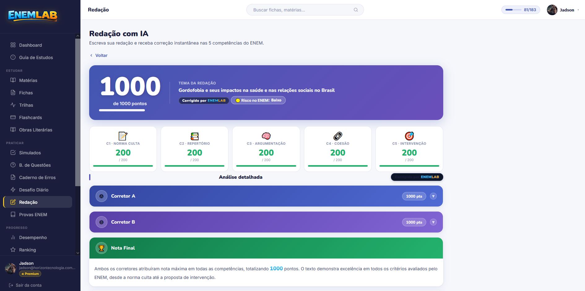 Correção de Redação com IA